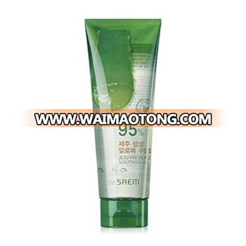 [the SAEM] Jeju Fresh Aloe Soothing Gel 95%_Tube, Skin Care, 250ml, K beauty